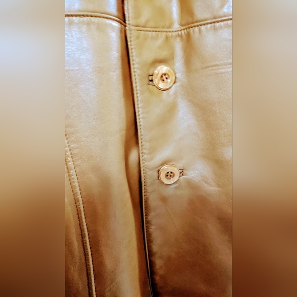 Fantastic International Men's Genuine Leather Jacket Warm Brown Size 52B - Picture 4 of 16